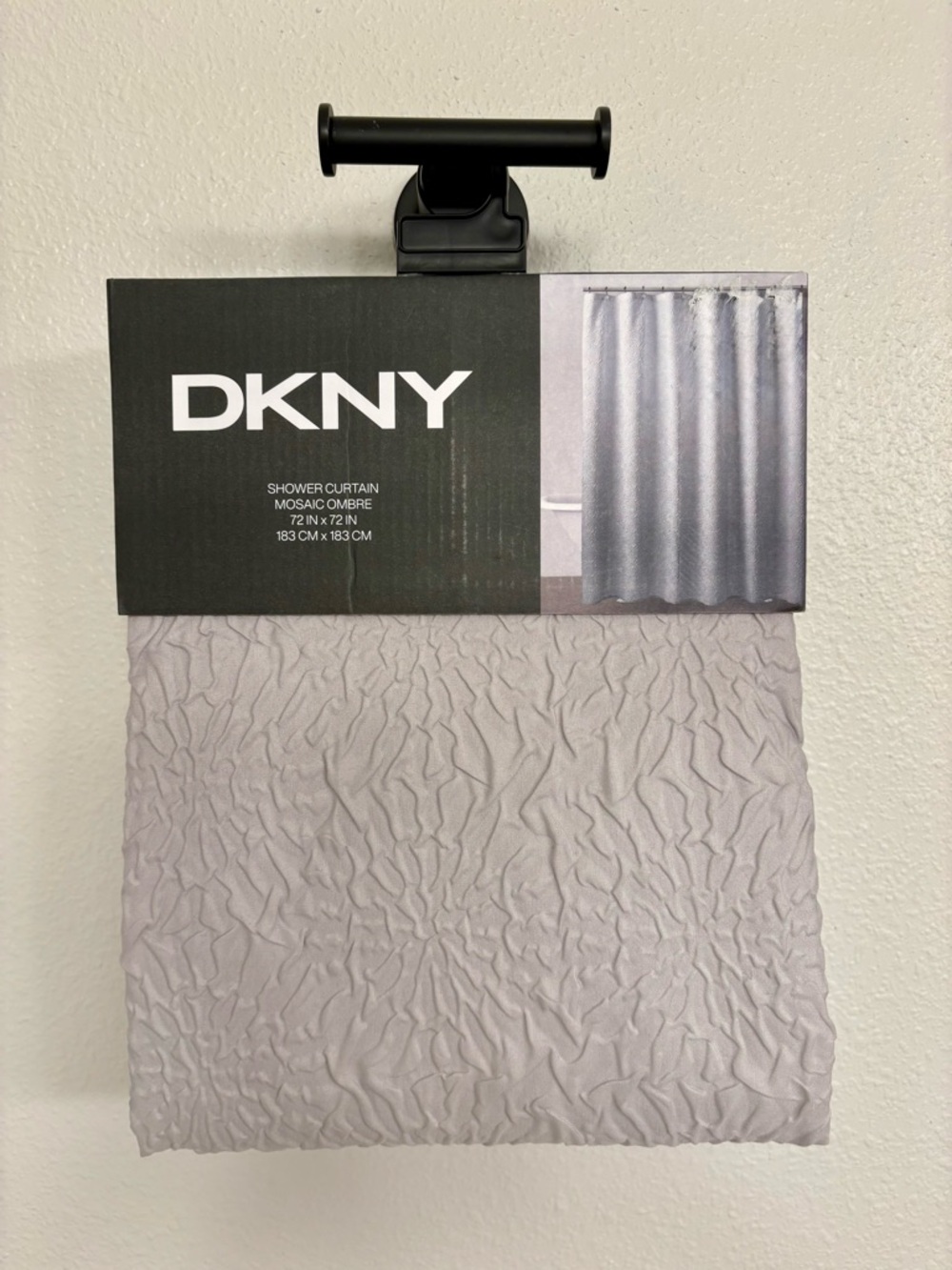 DKNY Mosaic Ombre Shower Curtain - Light Gray